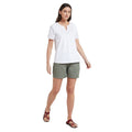 White - Pack Shot - Mountain Warehouse Womens-Ladies Paris Embroidered Top