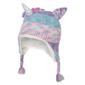 Blue-Pink - Lifestyle - Mountain Warehouse Childrens-Kids Unicorn Bomber Hat