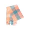 Pink-Blue - Side - Mountain Warehouse Unisex Adult Colour Block Winter Scarf