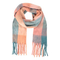 Pink-Blue - Front - Mountain Warehouse Unisex Adult Colour Block Winter Scarf