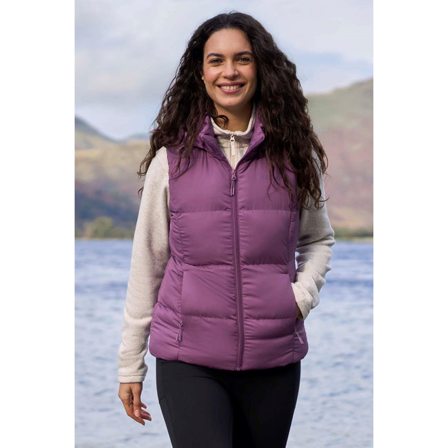Purple - Front - Mountain Warehouse Womens-Ladies Astral II Padded Gilet