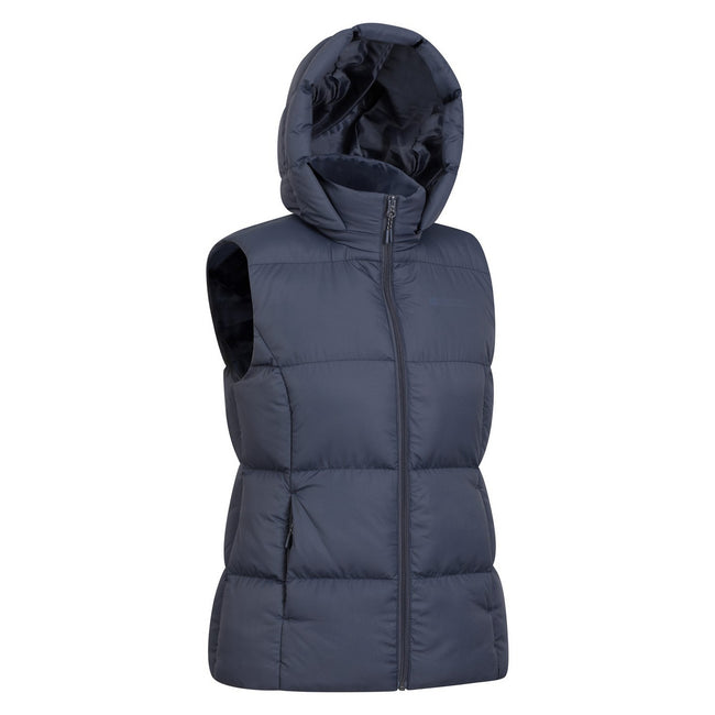 Grey - Side - Mountain Warehouse Womens-Ladies Astral II Padded Gilet