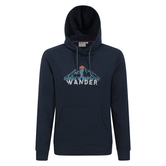 Navy - Front - Mountain Warehouse Mens Wander Hoodie