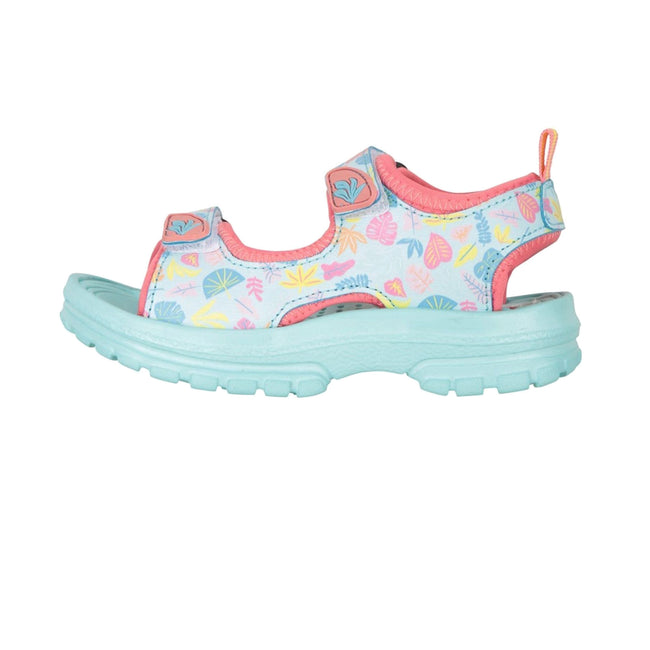 Turquoise - Pack Shot - Mountain Warehouse Childrens-Kids Sand Sandals