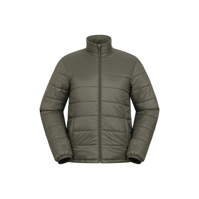 Khaki - Front - Mountain Warehouse Mens Essentials Lightweight Padded Jacket