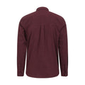 Burgundy - Back - Mountain Warehouse Mens Bamford Melange Shirt