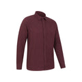 Burgundy - Lifestyle - Mountain Warehouse Mens Bamford Melange Shirt