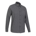 Grey - Side - Mountain Warehouse Mens Bamford Melange Shirt