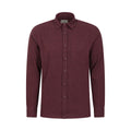 Burgundy - Front - Mountain Warehouse Mens Bamford Melange Shirt