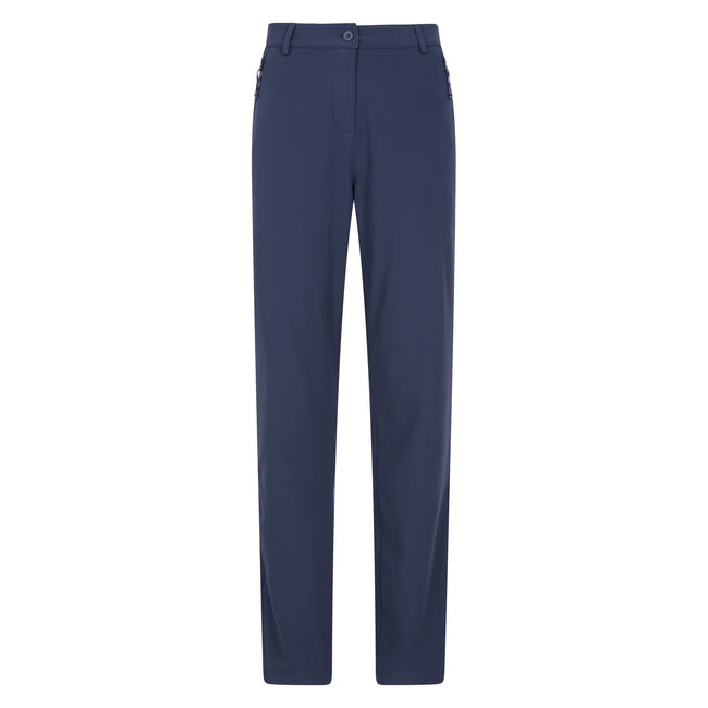 Navy - Front - Mountain Warehouse Womens-Ladies Vermont Softshell Hiking Trousers
