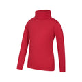 Red - Side - Mountain Warehouse Childrens-Kids Talus Roll Neck Long-Sleeved Top