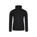 Black - Front - Mountain Warehouse Childrens-Kids Talus Roll Neck Long-Sleeved Top