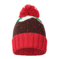 Red-Brown-White - Close up - Mountain Warehouse Christmas Pudding Beanie