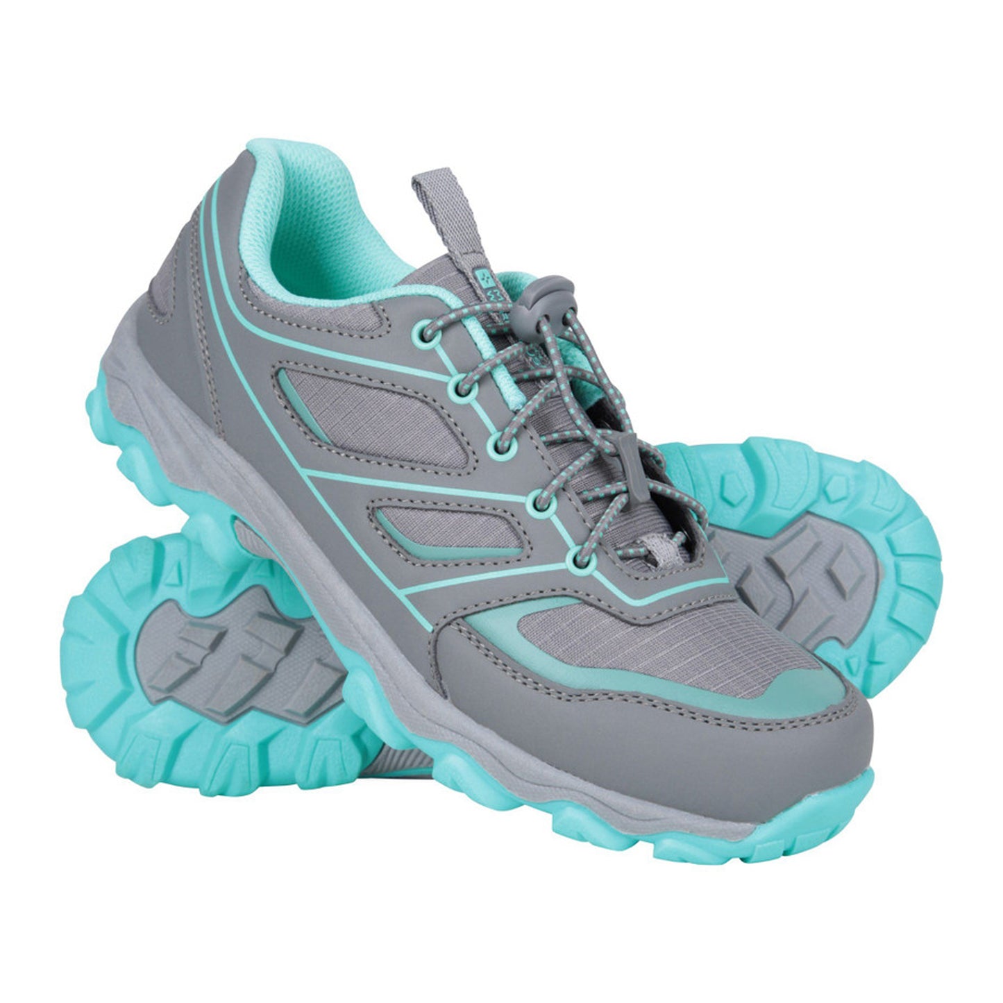 Charcoal - Close up - Mountain Warehouse Childrens-Kids Approach Running Trainers