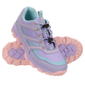 Purple - Pack Shot - Mountain Warehouse Childrens-Kids Approach Running Trainers