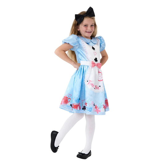 Blue - Front - Alice In Wonderland Girls Alice Costume