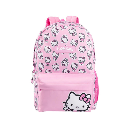 Pink - Front - Hello Kitty Girls All-Over Print Backpack