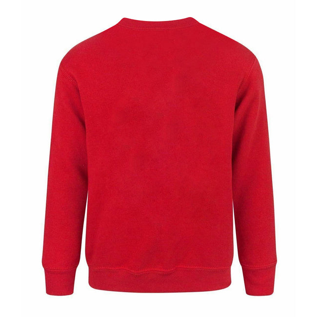 Red - Back - Minecraft Childrens-Boys Official Like A Boss Sweatshirt
