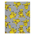 Grey - Side - Pokemon Childrens-Boys All-Over Pikachu Design T-Shirt