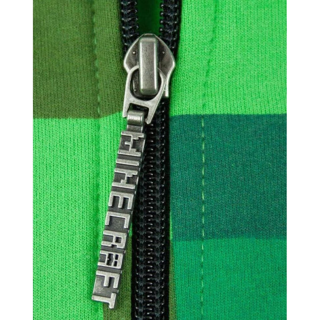 Pixel Green - Lifestyle - Minecraft Childrens-Boys Creeper Character Hoodie