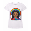 White - Front - Tiana Toys And Me Childrens-Girls Official Logo T-Shirt