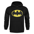 Black - Front - Batman Mens Distressed Logo Hoodie
