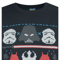 Blue - Side - Star Wars Mens Dark Side Fair Isle Christmas Sweater