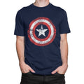 Blue - Lifestyle - Captain America Mens Movie Shield T-Shirt