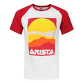 White - Front - Arista Records Mens Baseball T-Shirt