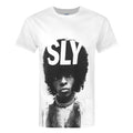 White - Front - Sly Stone Mens Portrait T-Shirt