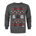 Charcoal - Front - Star Wars Mens Darth Vader Fair Isle Christmas Sweater