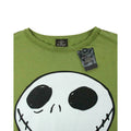 Green - Side - Nightmare Before Christmas Womens-Ladies Jack Reverse Seam T-Shirt