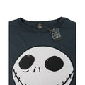 Charcoal - Back - Nightmare Before Christmas Womens-Ladies Jack Reverse Seam T-Shirt