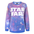 Multicoloured - Front - Star Wars Womens-Ladies Cosmic Sublimation Sweatshirt