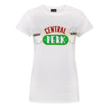 White - Front - Friends Womens-Ladies Central Perk T-Shirt