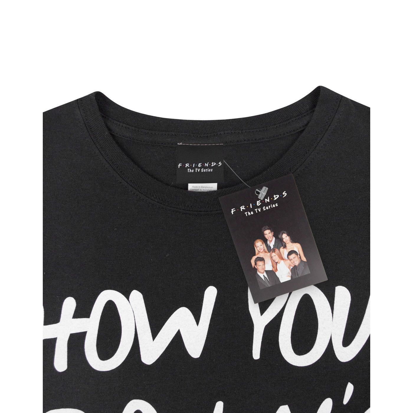 Black - Pack Shot - Friends Womens-Ladies How You Doin´ T-Shirt