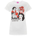 White - Front - Disney Womens-Ladies Snow White One Bite T-Shirt