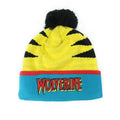Yellow-Blue - Front - Wolverine Childrens-Kids Retro Original Bobble Hat