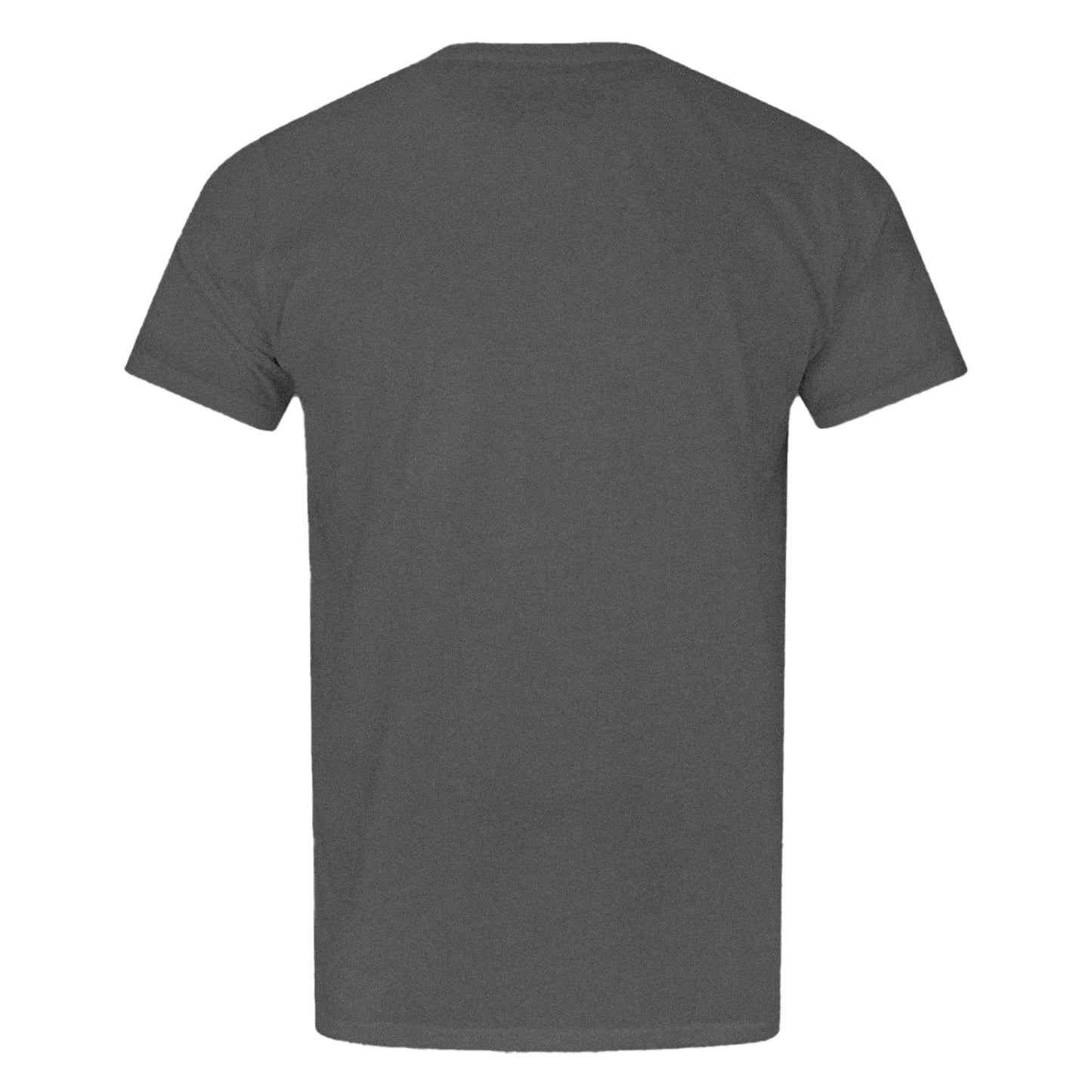 Charcoal - Back - Justice League Mens Batman Logo T-Shirt