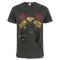 Charcoal - Front - Amplified Official Mens Guns N Roses Pistols T-Shirt
