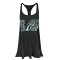Charcoal - Front - Wildfox Womens-Ladies Bad Longline Sleeveless Tank Top