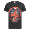 Black - Front - Marvel Official Mens Deadpool Arms Crossed T-Shirt