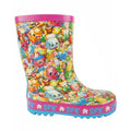 Multicoloured - Back - Shopkins Official Girls All Over Print Character Wellies