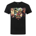 Black - Front - Street Fighter Official Mens Character Panels T-Shirt