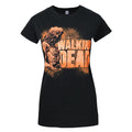 Black - Front - The Walking Dead Womens-Ladies Zombies T-Shirt