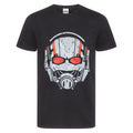 Black - Front - Marvel Official Mens Ant-Man Helmet T-Shirt
