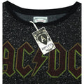 Black - Back - Amplified Womens-Ladies AC-DC Logo Sweater