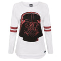 White - Front - Star Wars Womens-Ladies Darth Vader Long Sleeve Top
