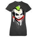 Charcoal - Front - Batman Womens-Ladies Arkham City T-Shirt