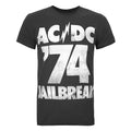 Charcoal - Front - Amplified Official Mens AC-DC Comics Jailbreak T-Shirt